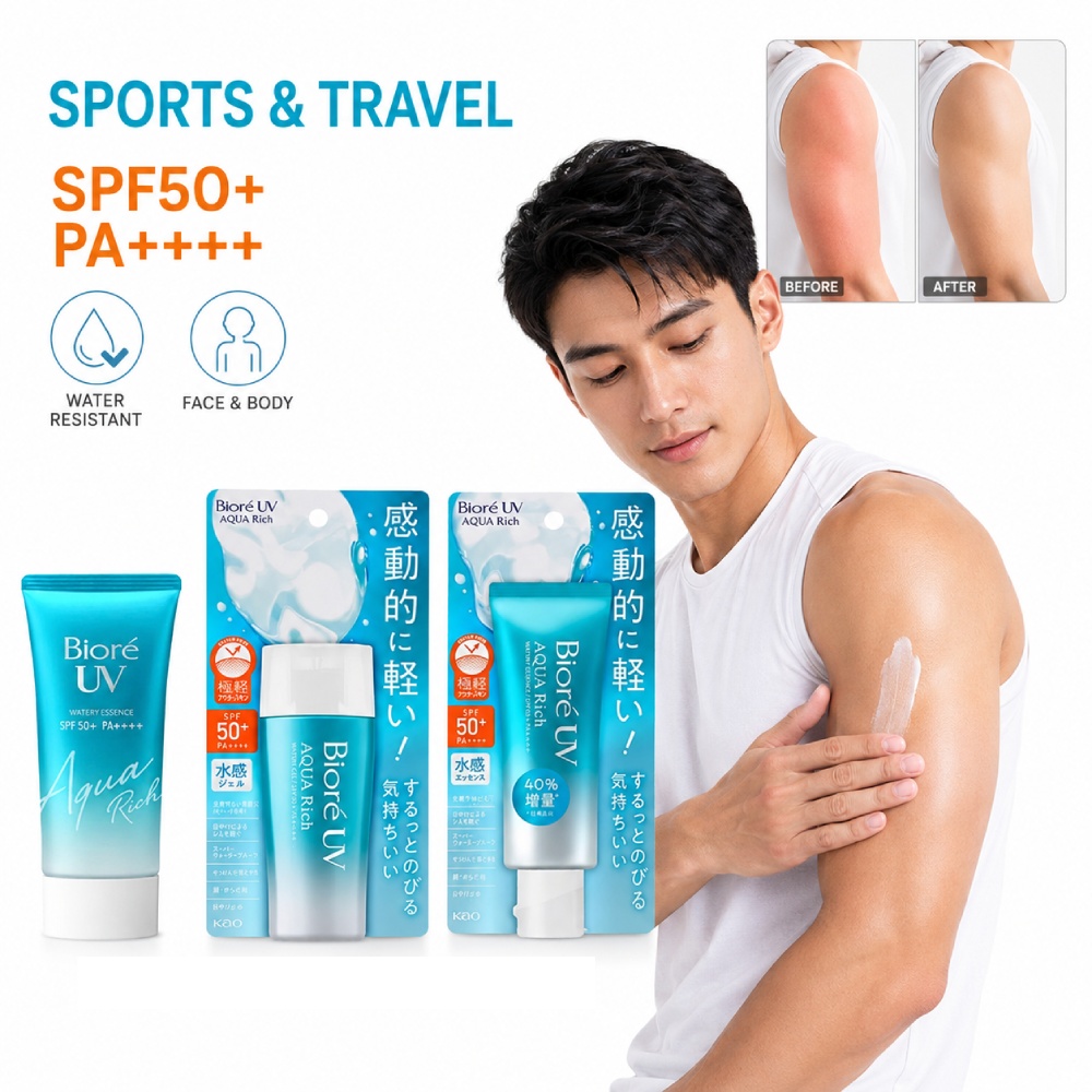 Spf 50 Waterproof Sunscreen - كريم واقي من الشمس مقاوم للماء