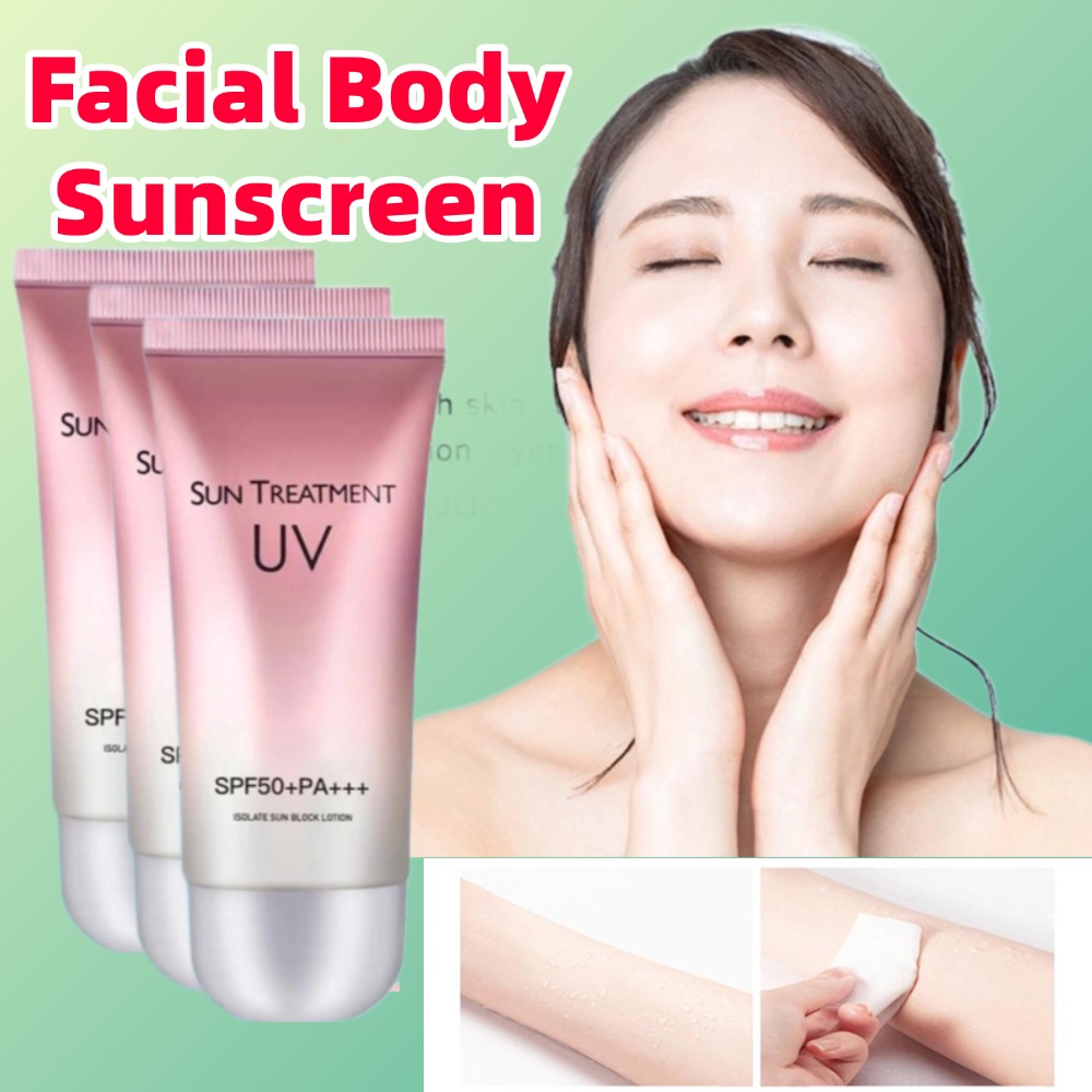 Spf 50 Waterproof Sunscreen - 60 مللي مقاوم للماء الوجه الجسم
