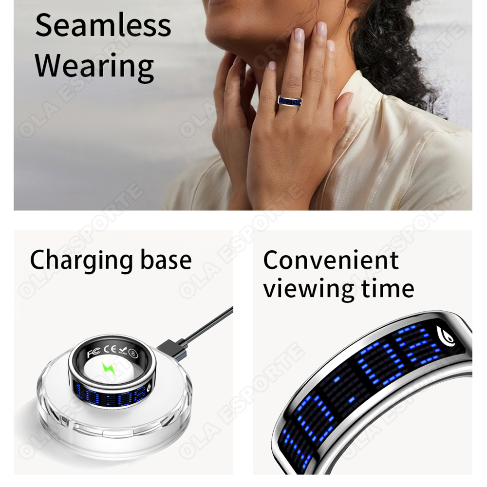 خاتم ذكي بشاشة أموليد لعرض الو - مراجعة Health Monitors وسعره