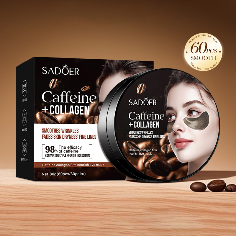 60 قطعة SADOER الكافيين كريستا - مراجعة Collagen Under Eye Patches وسعره