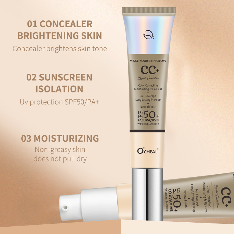 Ocheal 30 جرام CC كريم الأساس  - مراجعة Spf 50 Waterproof Sunscreen وسعره