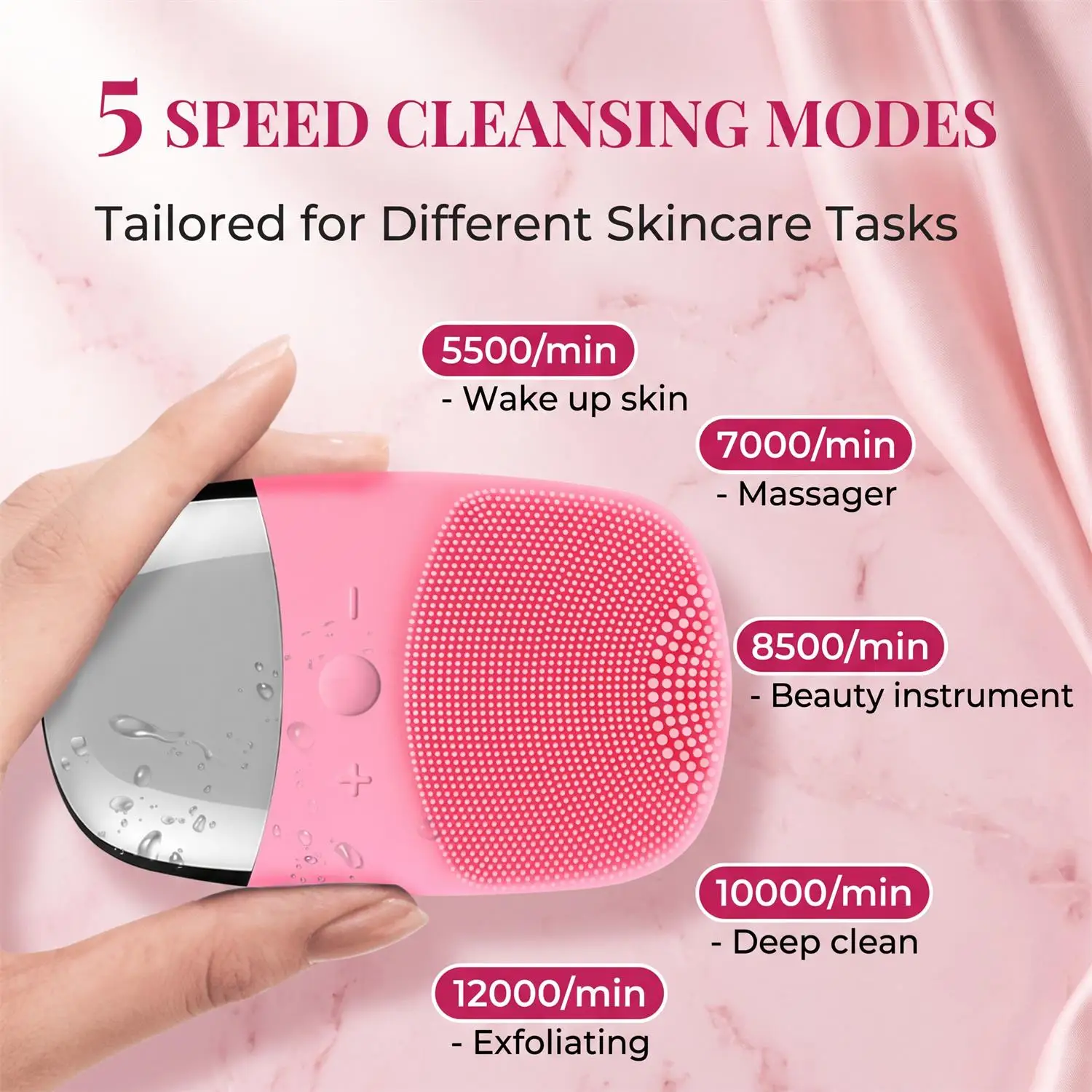 فرشاة تنظيف الوجه الكهربائية ا - مراجعة Silicone Face Scrubber Electric وسعره