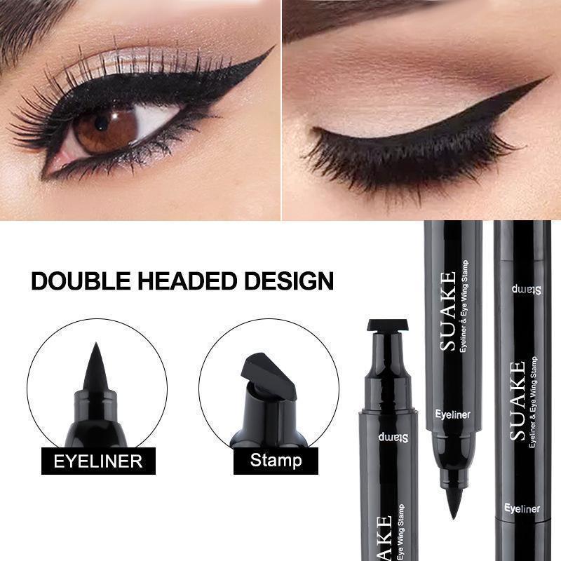 قطعتان من قلم تحديد العيون الأ - مراجعة Waterproof Liquid Eyeliner Pen وسعره