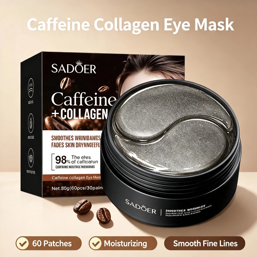قناع عين بالكافيين والكولاجين  - مراجعة Collagen Under Eye Patches وسعره
