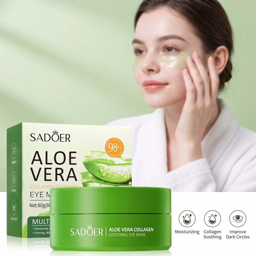 60 قطعة من أقنعة العين بالصبار - مراجعة Collagen Under Eye Patches وسعره